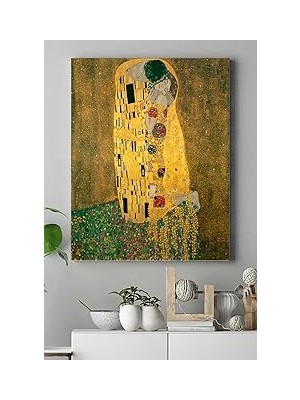 Nacario Postermanya (PSTER16666) Klimt - The Kiss Sanatsal Kanvas Tablo 50 x 70