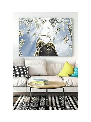 Nacario Postermanya (PSTER17421) Vakit Nakittir Time Is Money Girişimcilik Kanvas Tablo 50 x 70