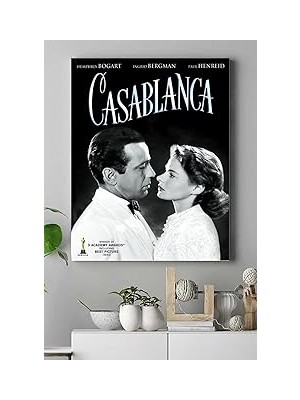 Nacario Postermanya (PSTER15513) Casablanca Film Afişi Kanvas Tablo 5 40 x 60
