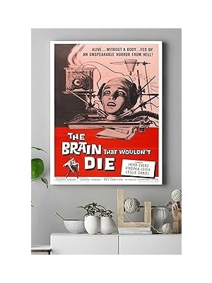 Nacario Postermanya (PSTER15416) Brain That Wouldnt Die Bilimsel Kanvas Tablo 21 x 30