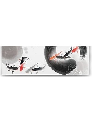 Nacario Tabloshop Japon Balıkları Panorama Tablo - 150X50CM