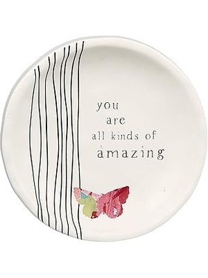 Nacario Pavilion Gift Company You Are All Türds Of Amazing 10 cm Kelebek Hatıra Takı Biblo Tabağ