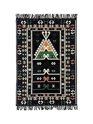 Nacario Shark Anadolu Seccade Kilim 16 Siyah