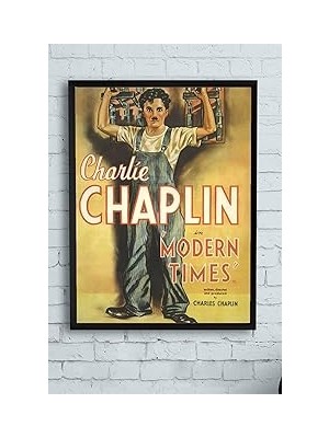 Nacario Postermanya (PSTER13738) Modern Times - Asri Zamanlar Film Afişi Çerçeveli Tablo 3 (30 x