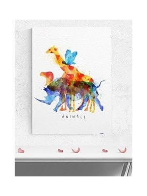 Nacario Postermanya (PSTER1467) Soyut Hayvanlar Alemi Hayvan Poster - Afiş - Dekoratif Duvar Poster