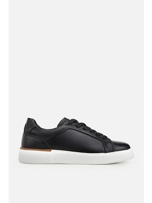 Yaya By Hotiç Erkek Siyah Bağcıklı Kalın Tabanlı Günlük Sneaker
