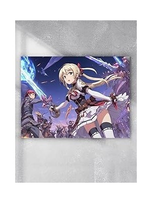 Nacario Postermanya (PSTER695) Savaşan Anime Kızı Manga Anime Poster - Afiş - Dekoratif Duvar Po