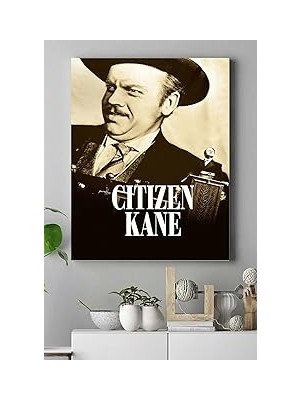 Nacario Postermanya (PSTER15618) Kahverengi Citizen Kane Film Afişi Kanvas Tablo 3 30 x 40