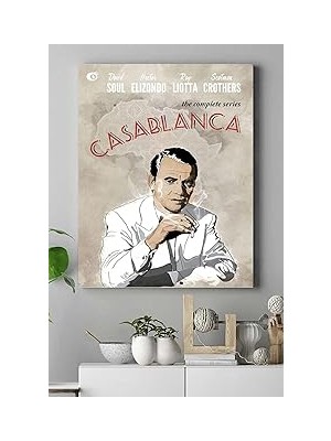 Nacario Postermanya (PSTER15532) Casablanca-Kazablanka Film Afişi Kanvas Tablo 4 30 x 40