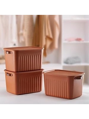Nacario Deconox 1 Adet Düzenleyici Kapaklı Kutu, Dekoratif Saklama Kutusu, Organizer (35CM*25CM*22