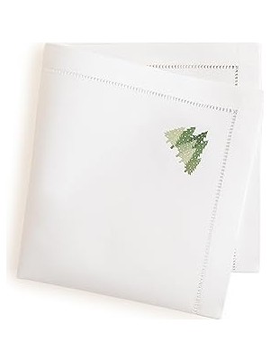 Nacario Tress Nakıslı Peçete 40X40 cm Beyaz