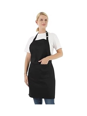 Nacario Boyun Ayarlı Erkek ve Kadınlar Için Şef Önlüğü - Boy: 85 cm x En : 55 cm Large Rahat