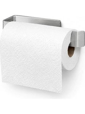 Nacario Alper Banyo Paslanmaz Lamalı Çelik Kağıt Havluluk, Krom Renk Mutfak Kağıt Havlu Askıs