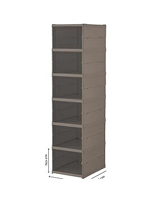 Nacario 6 Katlı, Katlanabilir Ayakkabılık, Taşınabilir Çok Amaçlı, Geniş, Katlanabilir Dola