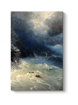 Nacario Ivan Ayvazovski - Fırtına Tablosu 30 x 45