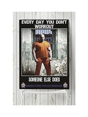 Nacario Postermanya (PSTER8427) Someone Else Does Vücut Geliştirme Body Building Fitness Posteri (
