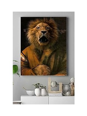 Nacario Postermanya (PSTER14981) Aslan Kral Sanatsal Kanvas Tablo 30 x 40