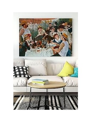 Nacario Postermanya (PSTER17715) Renoir - Tekne Gezisinde Öğle Yemeği Sanatsal Kanvas Tablo 30 x