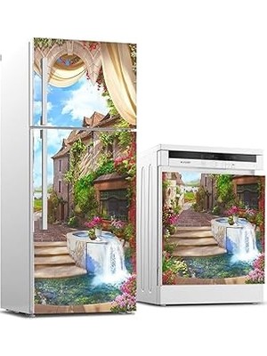 Nacario Buzdolabı ve Bulaşık Makinası Beyaz Eşya Sticker Kaplama Italya Eski Ev