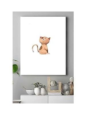 Nacario Postermanya (PSTER16545) Kedi Çocuk Odası Kanvas Tablo 4 30 x 40