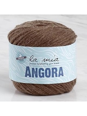 Nacario La Mia Angora 50GR Kahverengi El Örgü Ipi - L133-33808