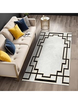 Nacario Teddy Kadife Kaymaz Pamuk Tabanlı Yıkanabilir Antibakteriyel Salon Halısı 160X230