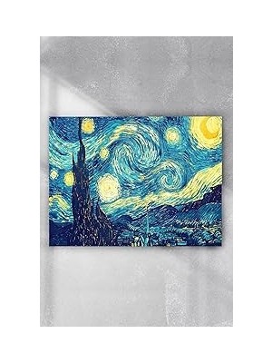 Nacario Postermanya (PSTER9640) Vincent Van Gogh - Yıldızlı Gece Sanatsal Poster 70X100CM