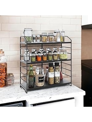 Nacario Ayarlanabilir Raflı 40CM Baharatlık, Organizer, Düzenleyizi Tezgahüstü Banyo, Mutfak, O