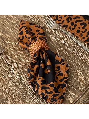 Nacario Karaca Home Leopard Desenli 2li Peçete 40X40 cm