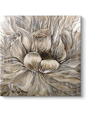 Nacario Dekoratif Gold Çiçek Tablosu 40 x 40