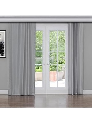 Nacario Gauze Fabric Design Blackout Taş Rengi Karartma Özellikli Fon Perde 250 x 260