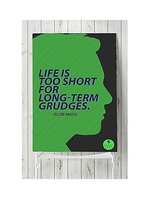 Nacario Postermanya (PSTER6083) Life Is Too Short Girişimcilik Posteri (60X90CM)