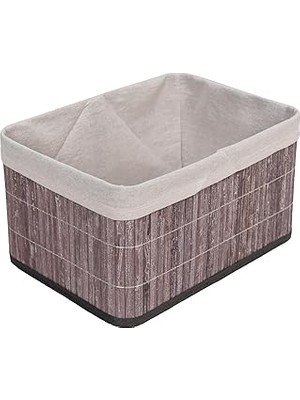 Nacario Deconox Bambu Çok Amaçlı Saklama Kutusu Düzenleyici Derin Boy Organizer, Dekoratif Bambu