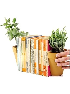 Nacario Suck Uk Çiçek Saksısı-Kitap Sehpası, Plastik, Kahverengi, 12 x 12 x 15,5 cm