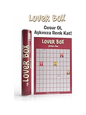 Nacario Lover Box Çiftlere Özel Kazı Kazan Poster, 100 Yetişkin Aktivitesi, Premium Kalite, Koru