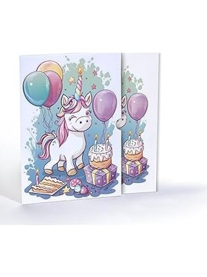 Nacario Unicornun Tatlı Dünyası, A4 Poster (GGK-PG031)