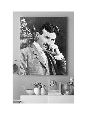 Nacario Postermanya (PSTER17520) Nikola Tesla Bilimsel Kanvas Tablo 4 21 x 30