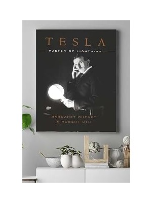 Nacario Postermanya (PSTER17517) Nikola Tesla Bilimsel Kanvas Tablo 3 40 x 60