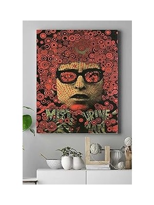 Nacario Postermanya (PSTER15387) Bob Dylan Art Sanatsal Kanvas Tablo 50 x 70