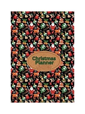 Nacario Christmas Planner: Santa, Reindeer, Gingerbread House And Tree Print
