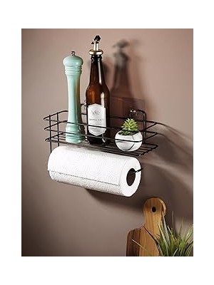 Nacario Sas Haus Yapışkanlı Raflı Kağıt Rulo Havluluk Peçetelik Solo Kağıtlık Banyo Mutfak