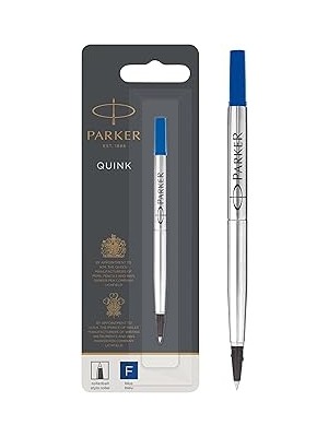 Nacario Parker 1950322 Rollerball Kalem Yedeği, Ince Uç, Mavi