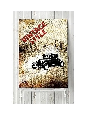 Nacario Postermanya (PSTER9350) Vintage Araba Posteri 2 (70X100CM)