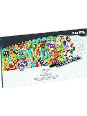 Nacario Lyra Hı Quality Art Pen Çizim Kalemi, 30'lu Metal Kutu