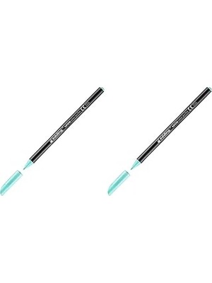 Nacario Edding 1200 Ince Uçlu Keçeli Kalem - Tatlı Nane - 1 Kalem - Yuvarlak Uçlu 1 mm (2 Paketi