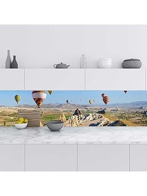 Nacario Mutfak Tezgah Arası Folyo Fayans Kaplama Folyosu Kapadokya 60X300 cm