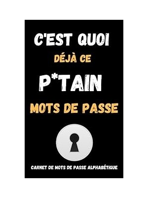 Nacario Carnet De Mots De Passe Alphabétique Internet: Cahier Pour Vos Identifiants Et Mots De Pass