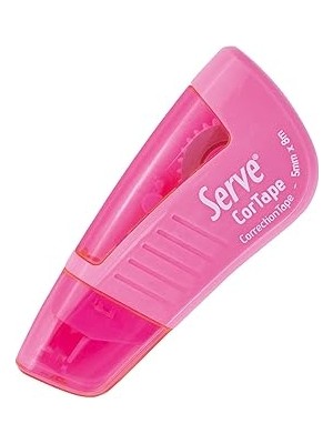 Nacario Serve Cortape Şerit Silici 5 Mm*8mt Şeker Pembesi Tekli Blister