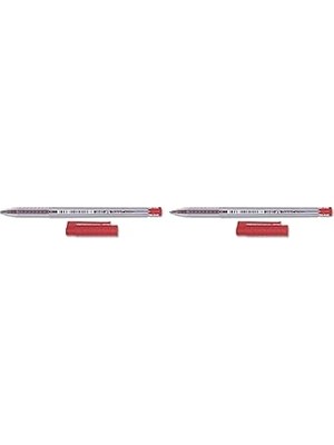 Nacario Faber-Castell 1440 Tükenmez 0.8mm, Kırmızı (2 Paketi)