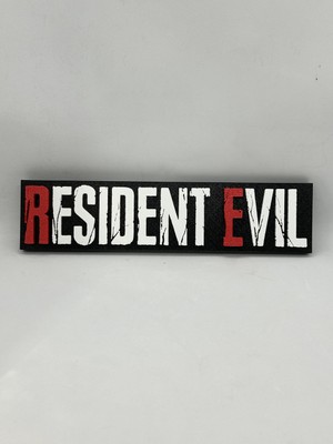 Goka 3D Craft Resident Evil Temalı Logolu 3D Duvar Dekoru - 23 cm Premium Versiyon (1.5 cm Çift Montaj Setli)